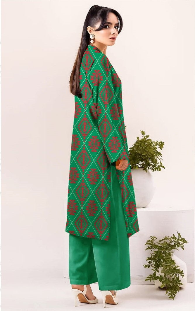 Green Tribal Geometric Print-RT-LK-05