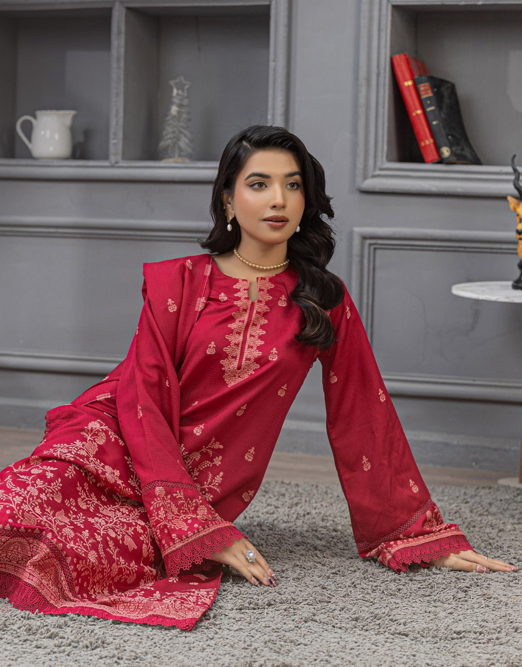 3PC VISCOSE JACQUARD RTVJ-09