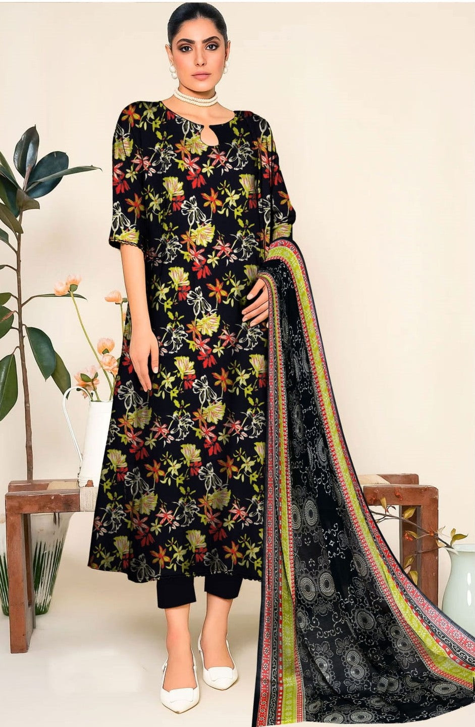 Midnight Garden 3-PC Unstitched RT-RC-04