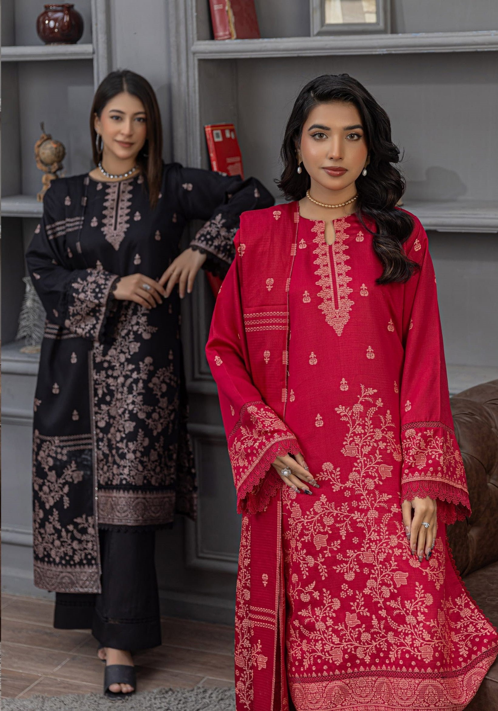 3PC VISCOSE JACQUARD RTVJ-09