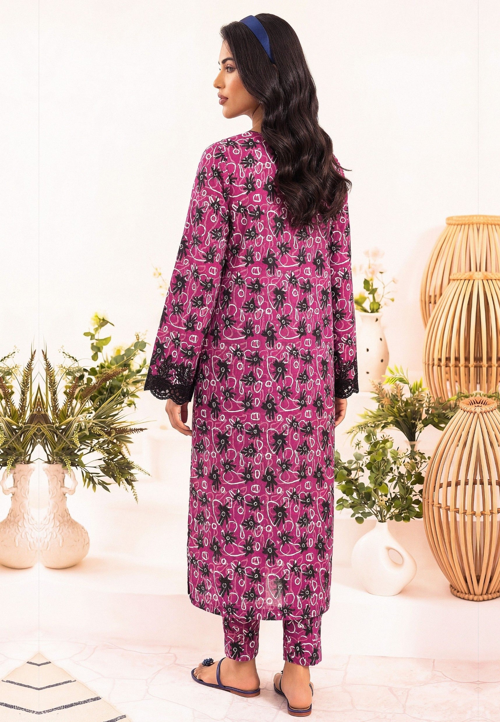 2PC EMBROIDED LAWN REL-4