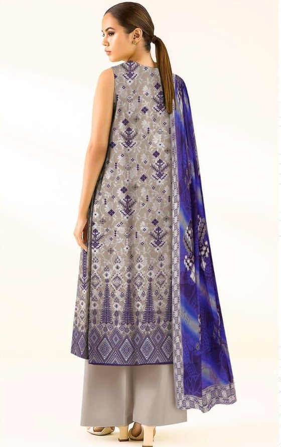 3PC UNSTITCHED LAWN RT-N-06