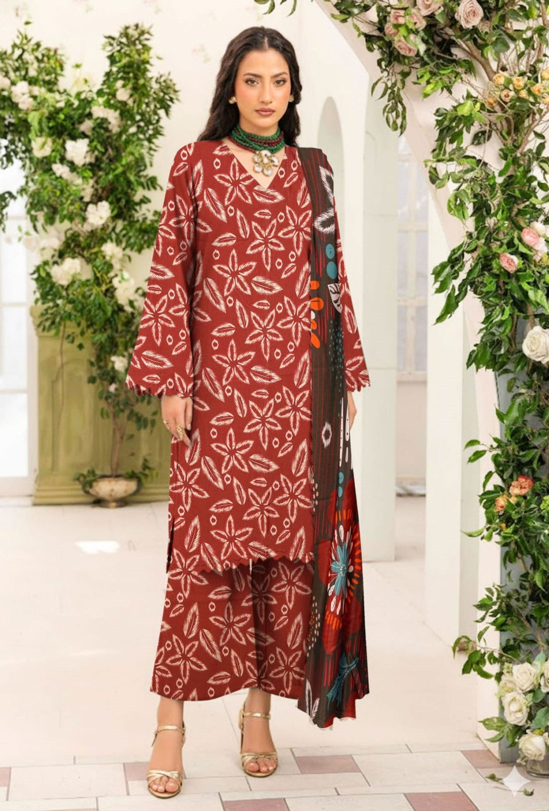 3-PC Masoori Un-Stitched RTM-04