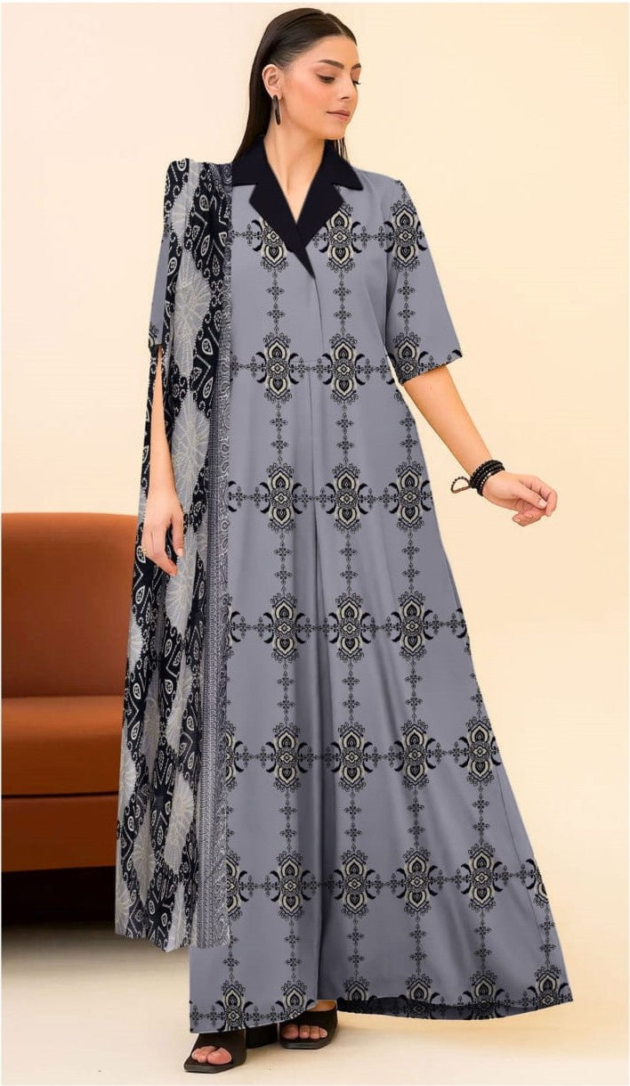 Ornate Slate 3-PC Unstitched RT-RC-05