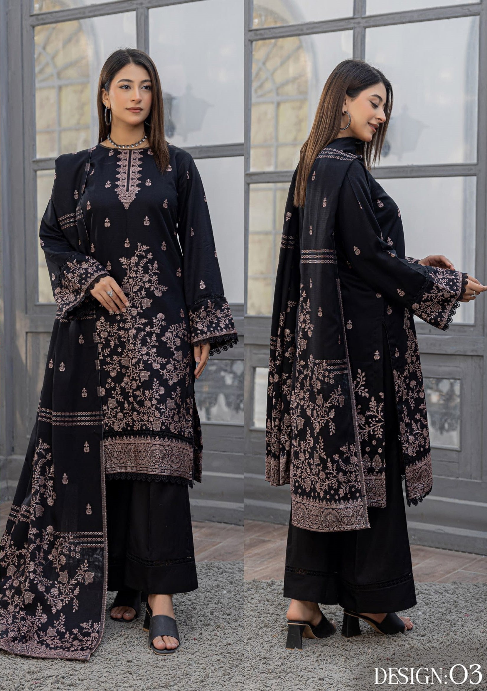 3PC VISCOSE JACQUARD RTVJ-10