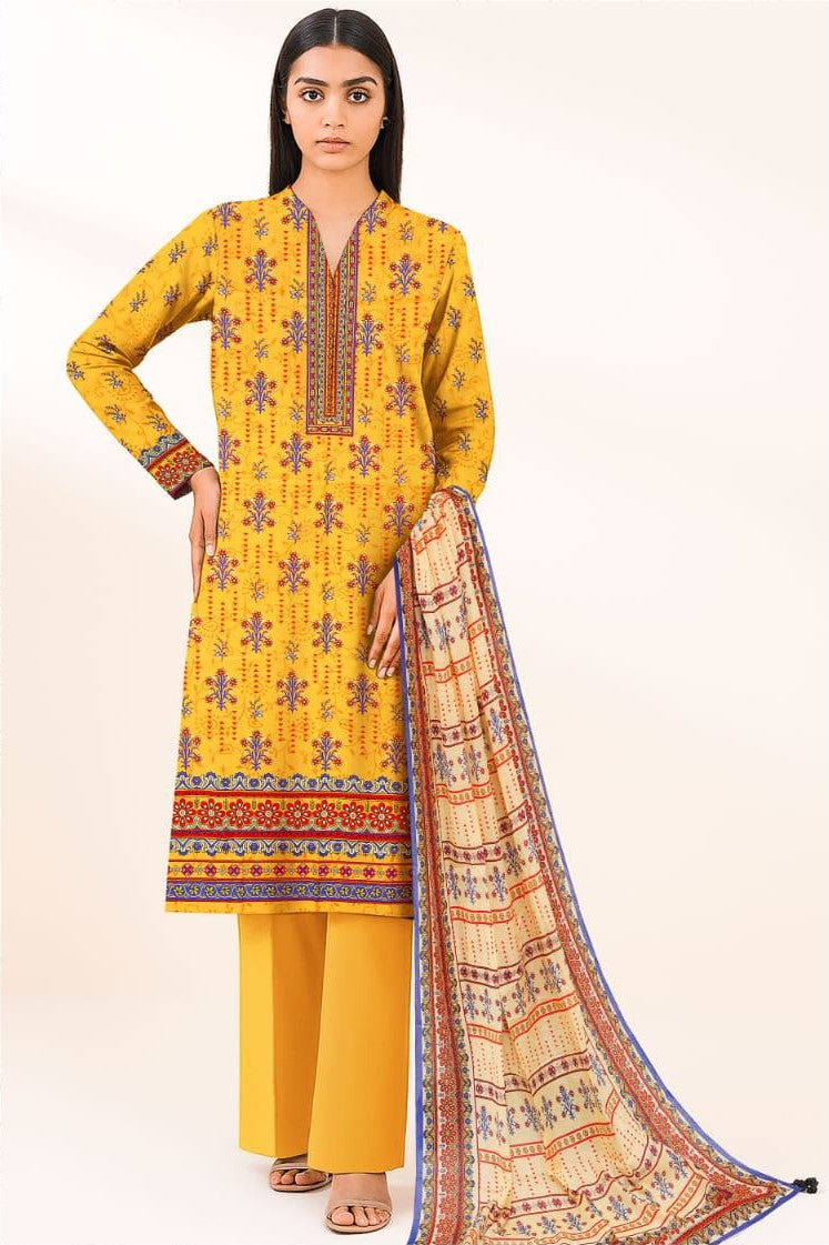 3PC UNSTITCHED LAWN RT-N-07