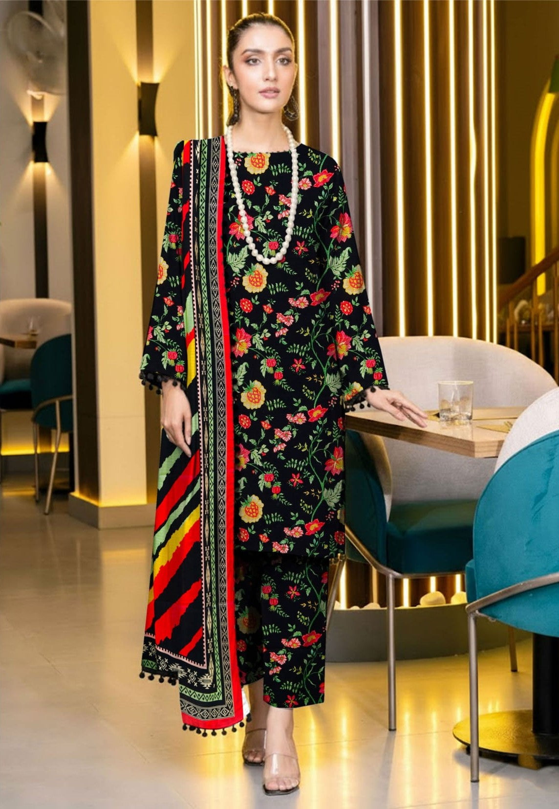 3PC VISCOSE LINEN RT-RM-04