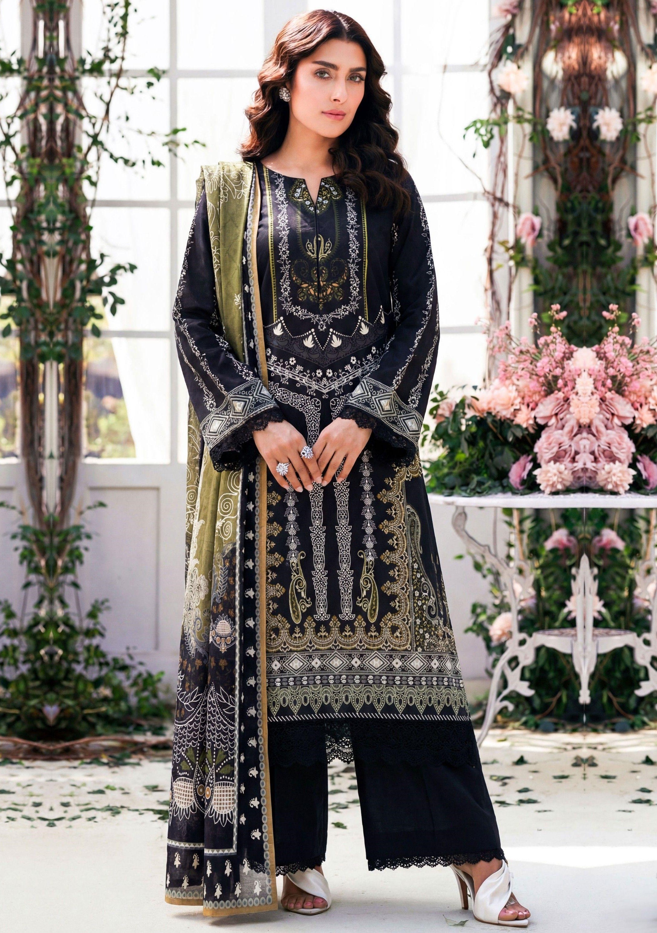 3PC UN-STITCHED LAWN RCL-19