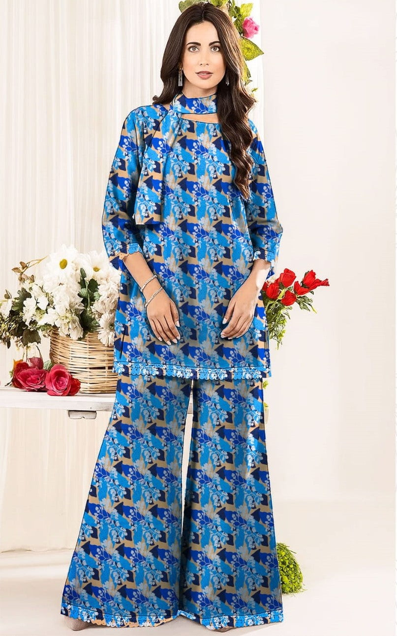 2PC Grid Cambric Cotton RT-GC-05