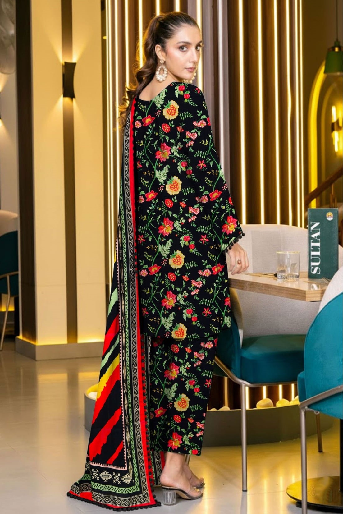 3PC VISCOSE LINEN RT-RM-04