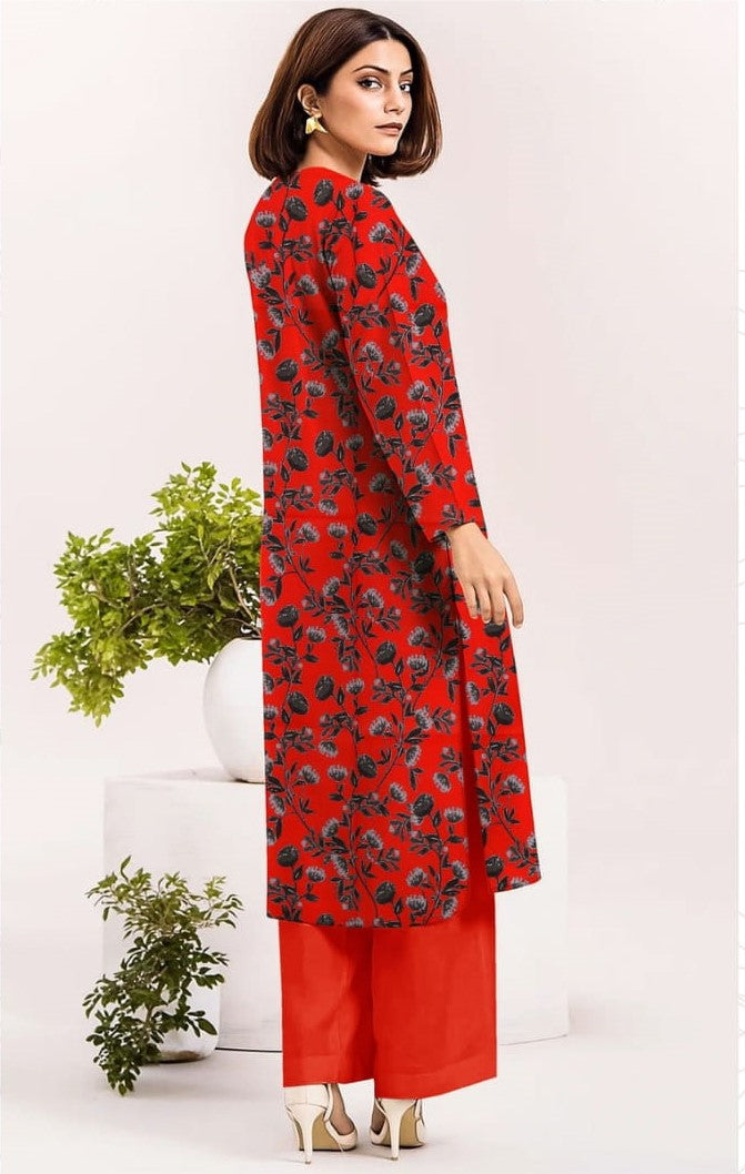 Black Floral Vine Print-RT-LK-09
