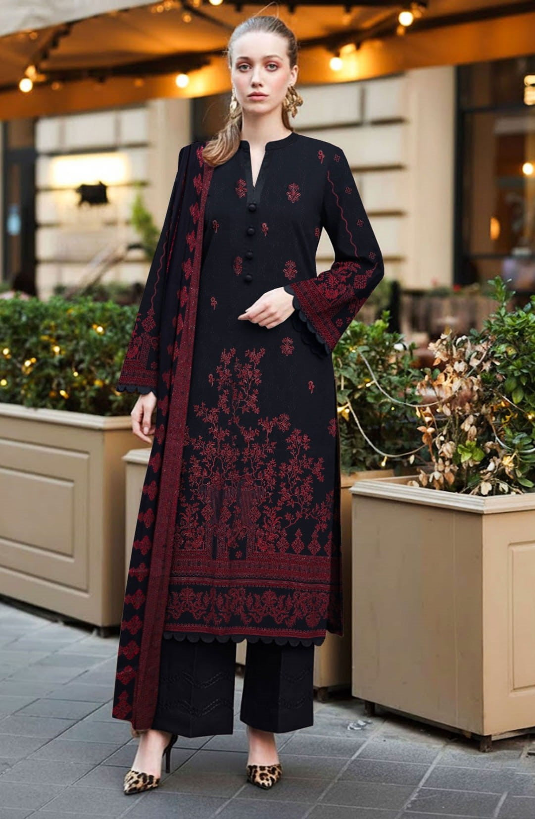 3PC VISCOSE JACQUARD RTVJ-04