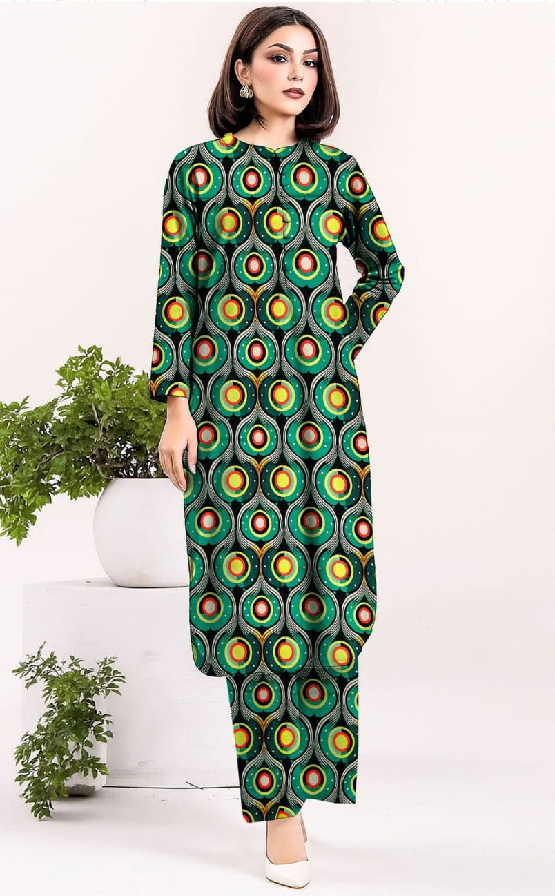 2PC Grid Cambric Cotton RT-GC-06