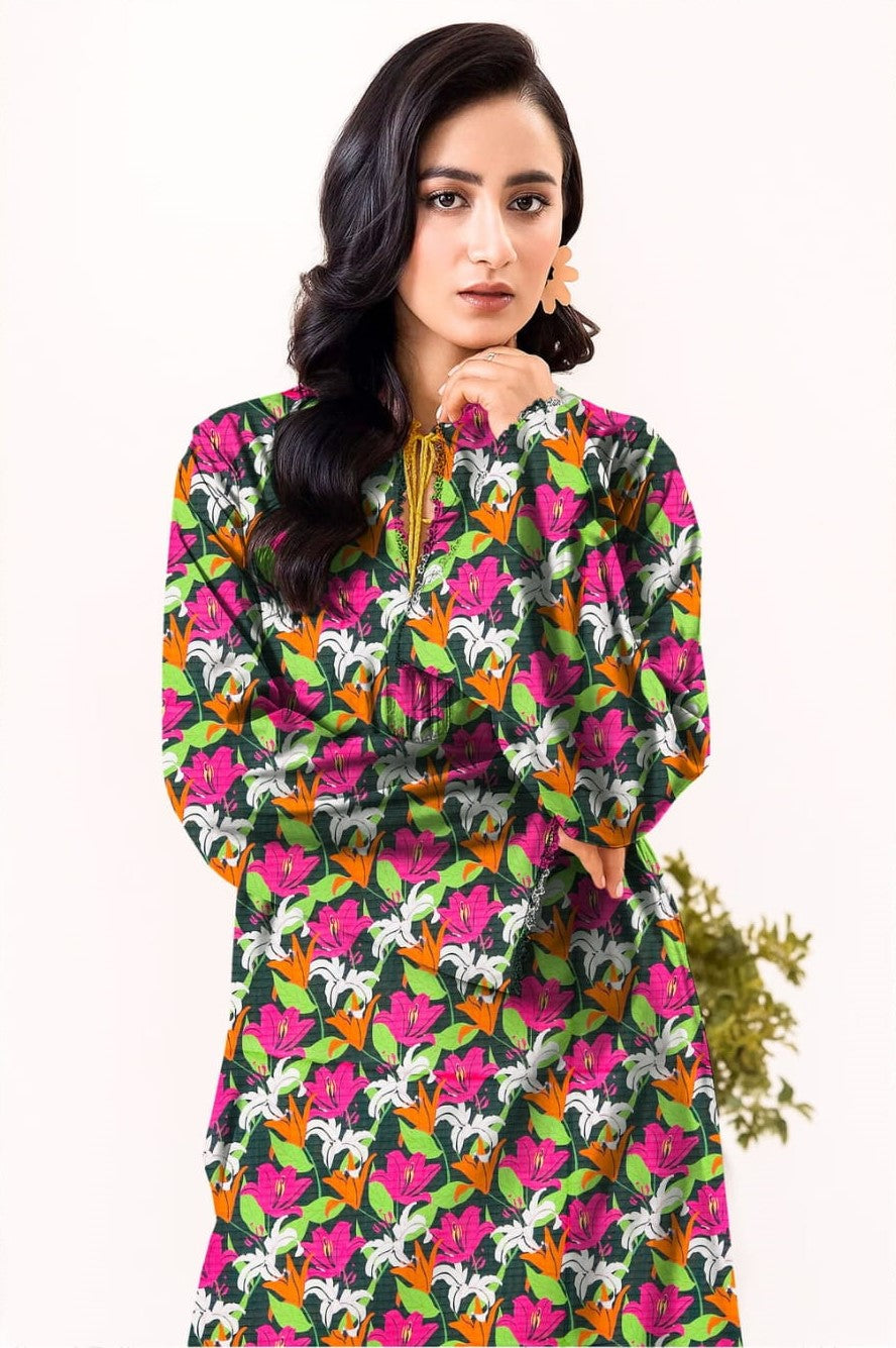Multicolour Lily Garden Print - RT-GN-01