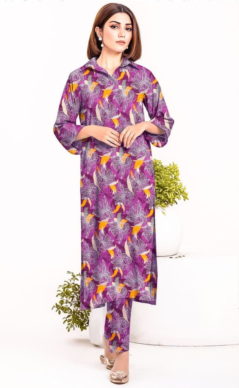 2PC Grid Cambric Cotton RT-GC-01