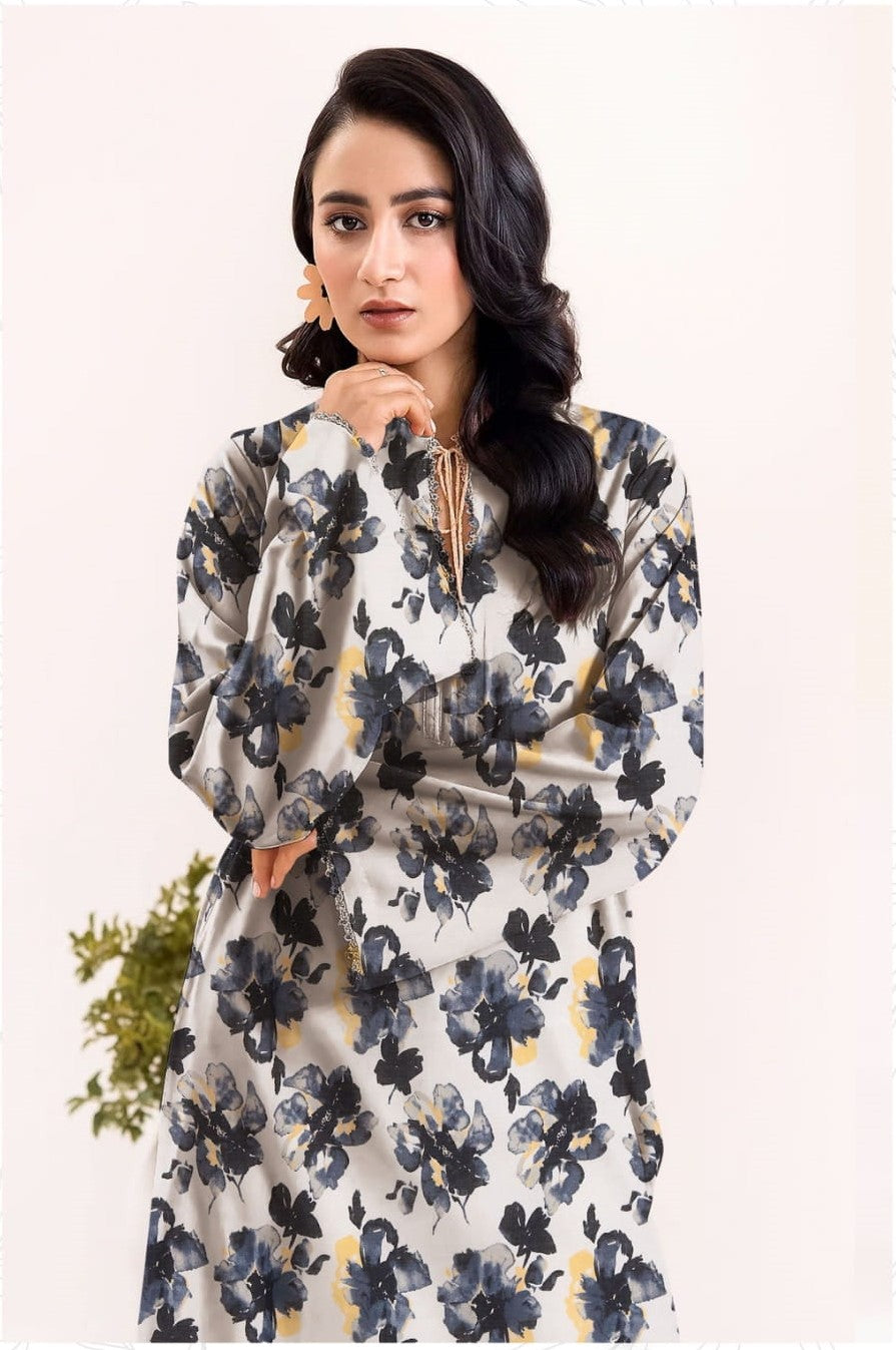 Smoky Grey Floral Print-RT-LK-01