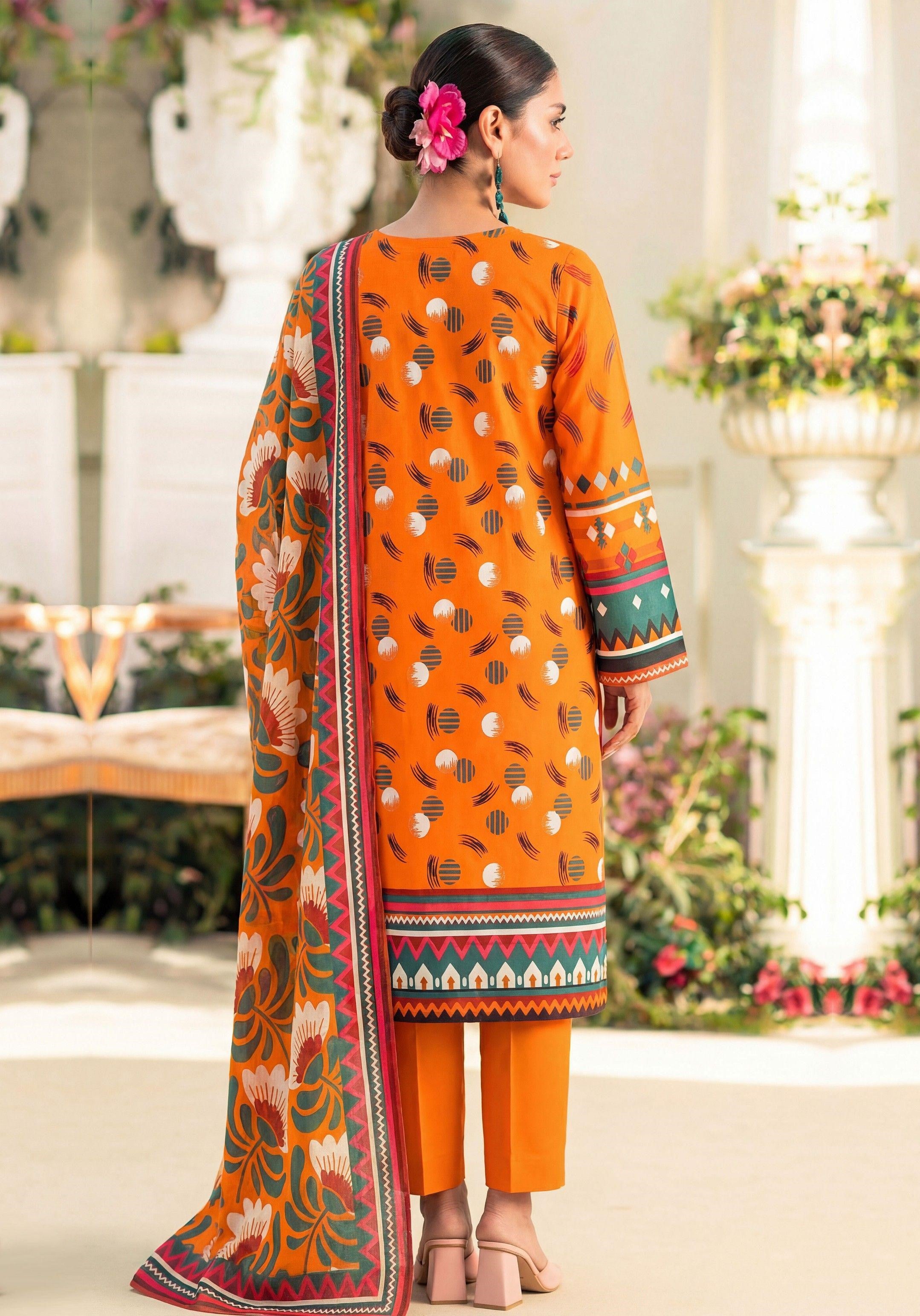 3PC UN-STITCHED LAWN RCL-11