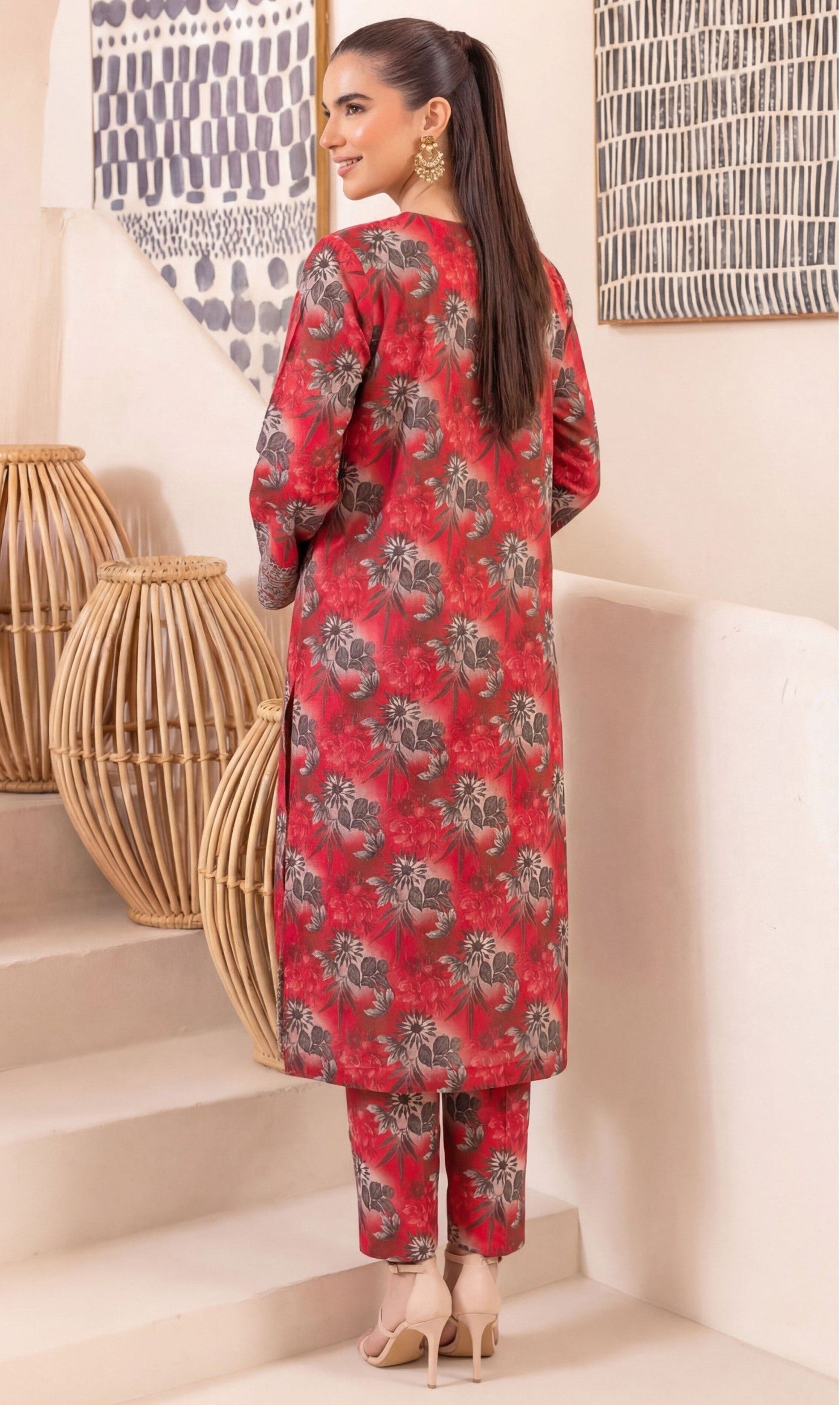 2PC EMBROIDED LAWN REL-8