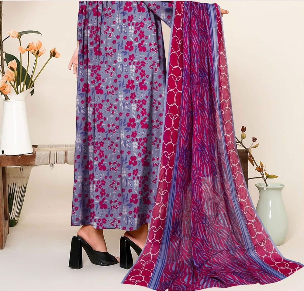 Violet Blossom 3-PC Unstitched RT-RC-08
