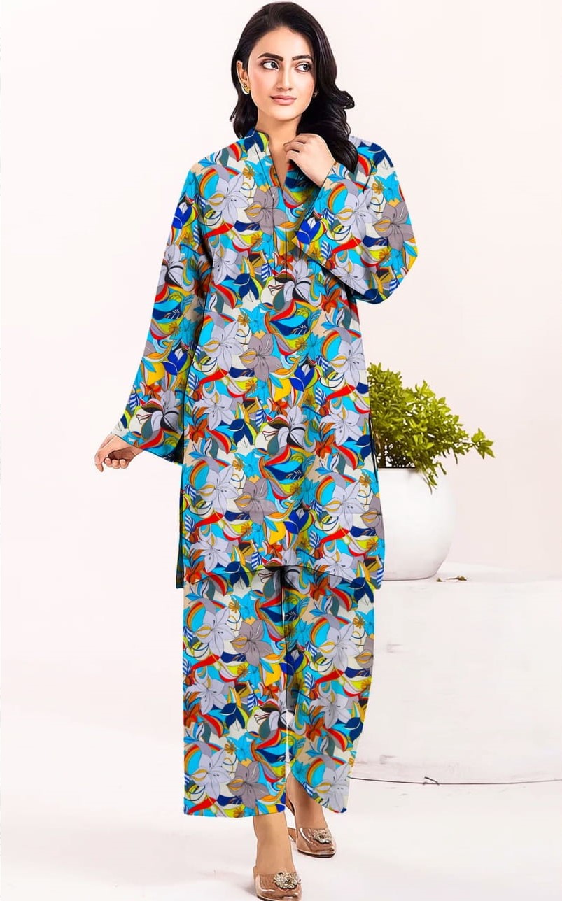 2PC Grid Cambric Cotton RT-GC-09