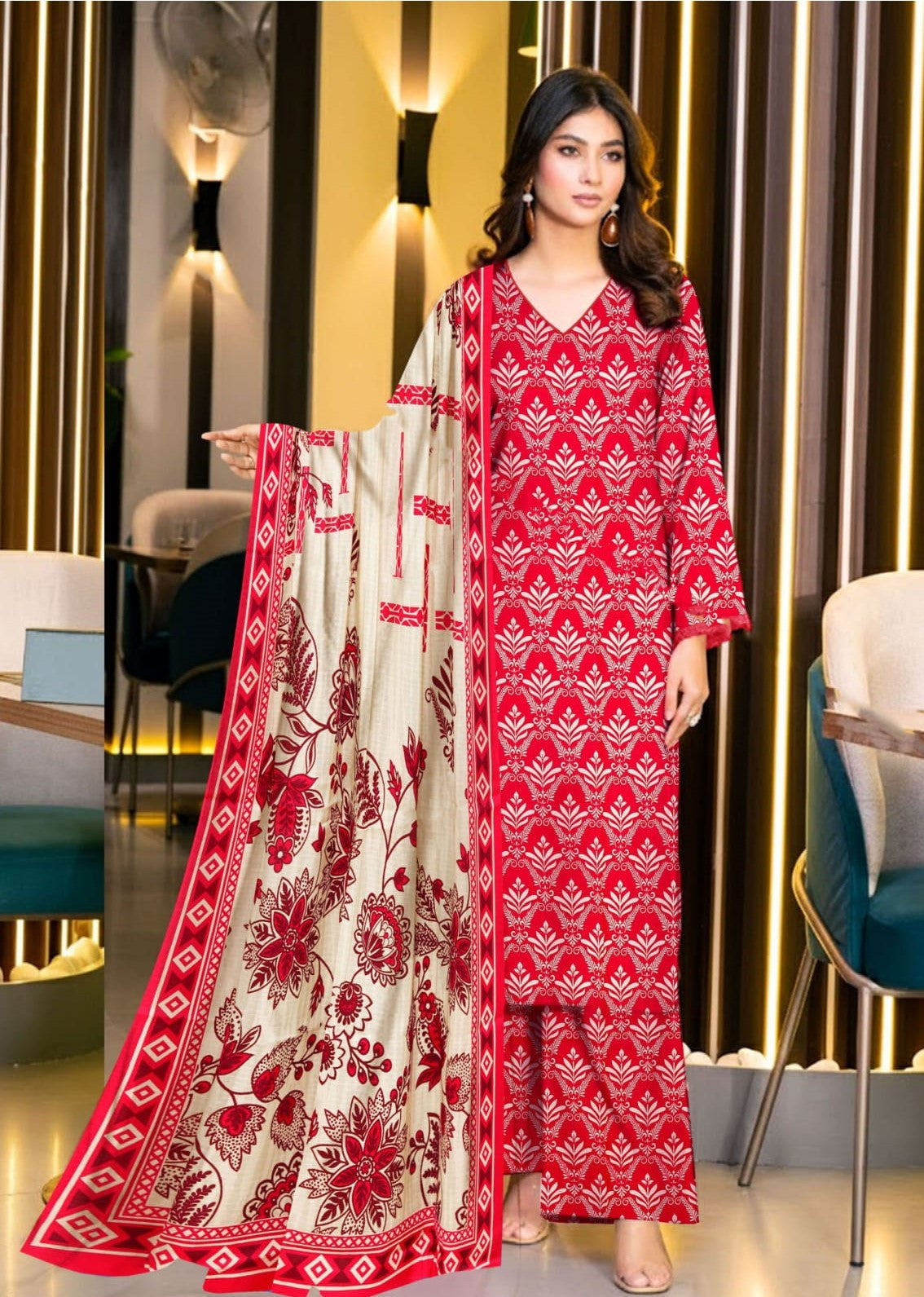 3PC VISCOSE LINEN RT-RM-06