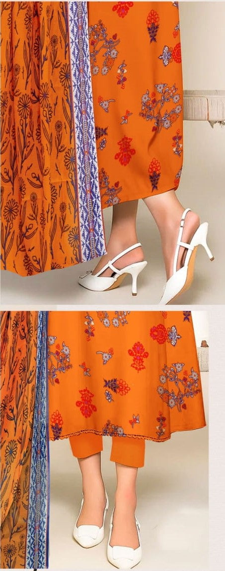 Amber Bloom 3-PC Unstitched RT-RC-09