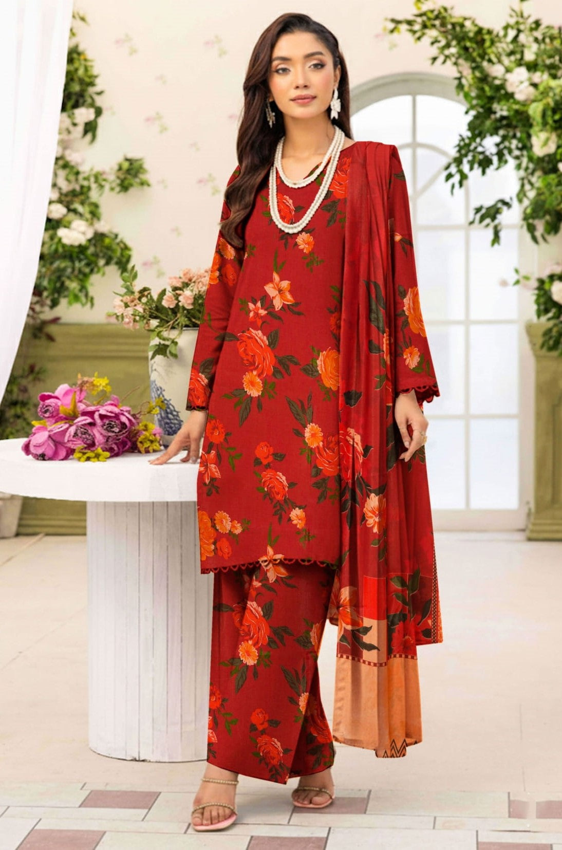 3-PC Masoori Un-Stitched RTM-07