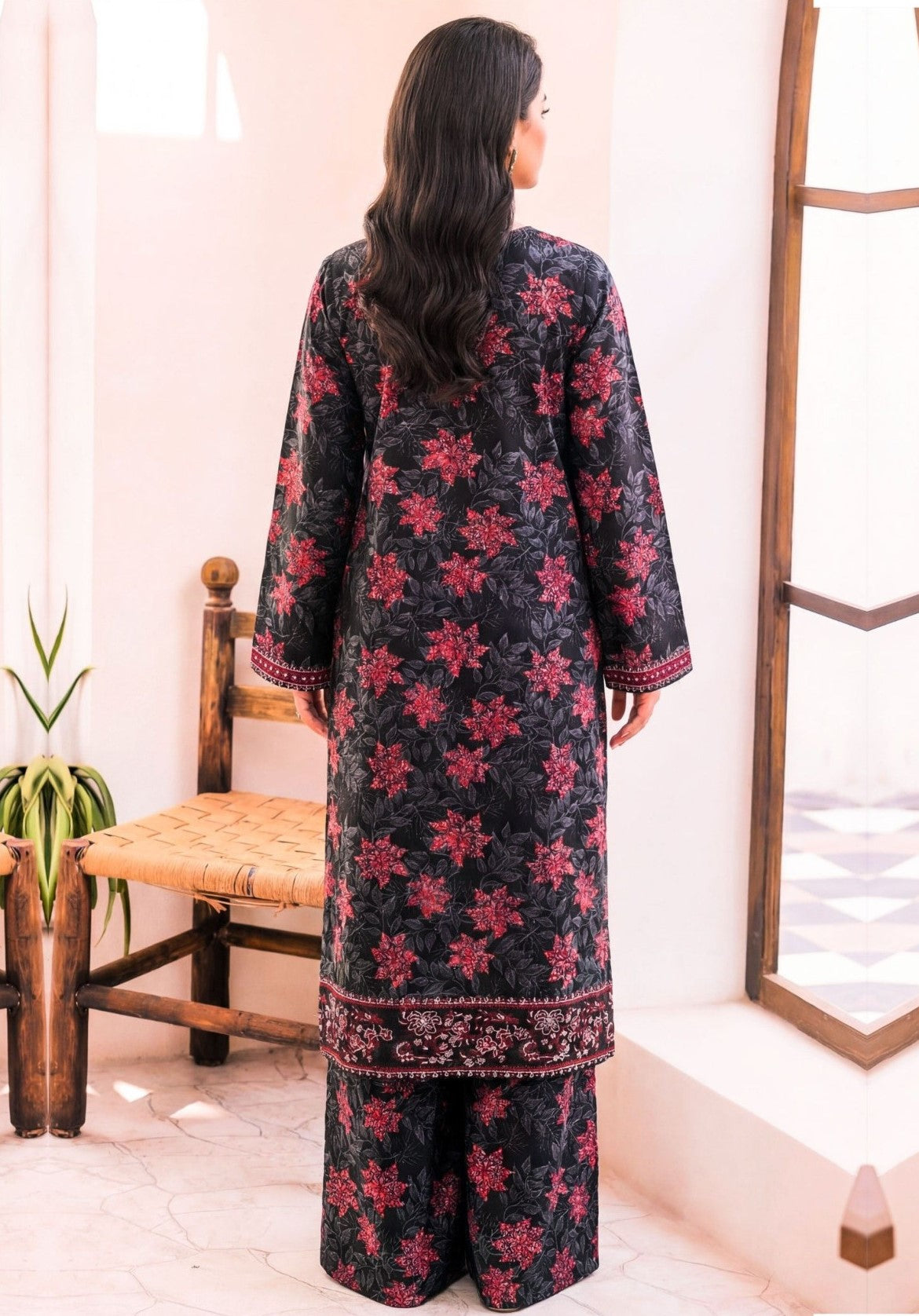 2PC EMBROIDED LAWN REL-9