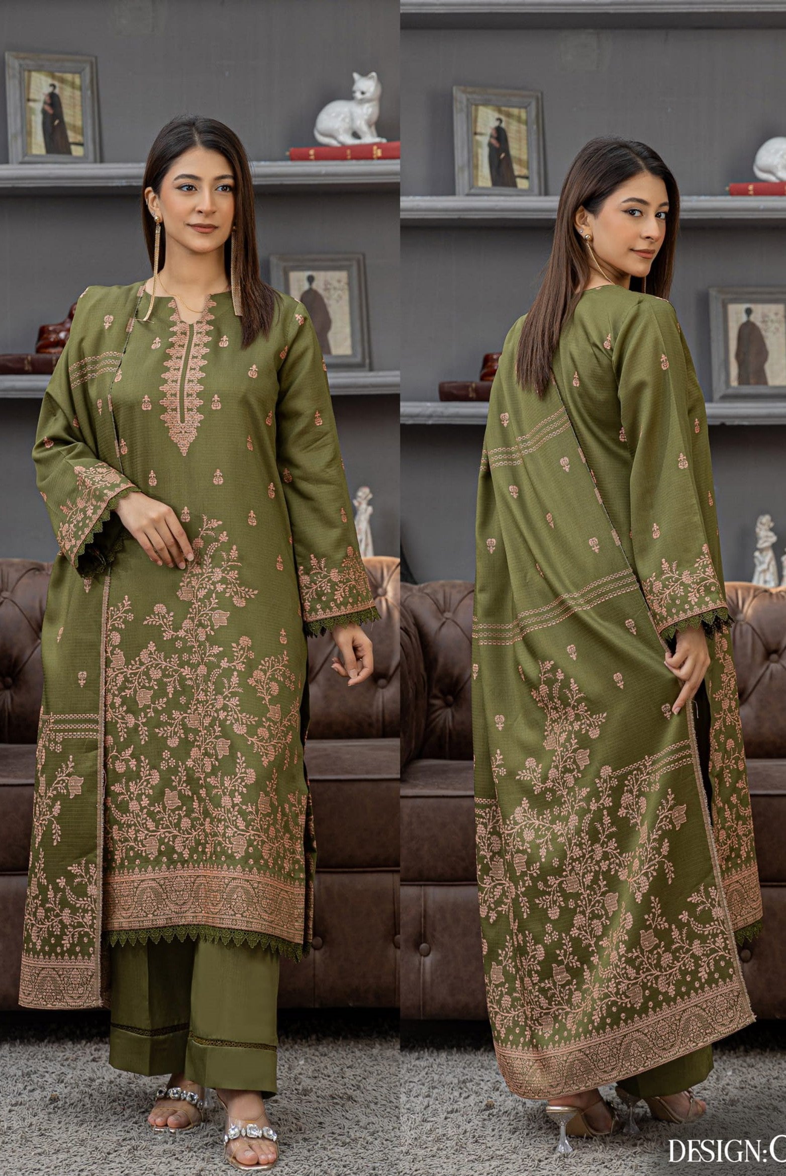3PC VISCOSE JACQUARD RTVJ-08