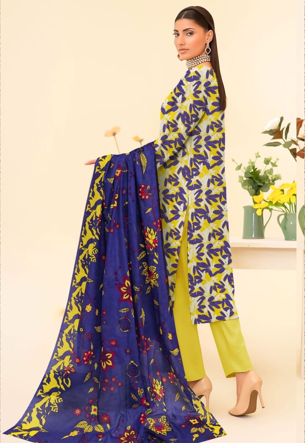 Floral Fusion 3-PC Unstitched RT-RC-01