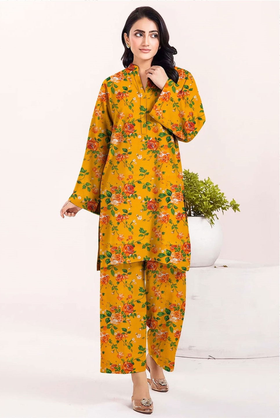 Mustard Rose Bloom RT-GL-03