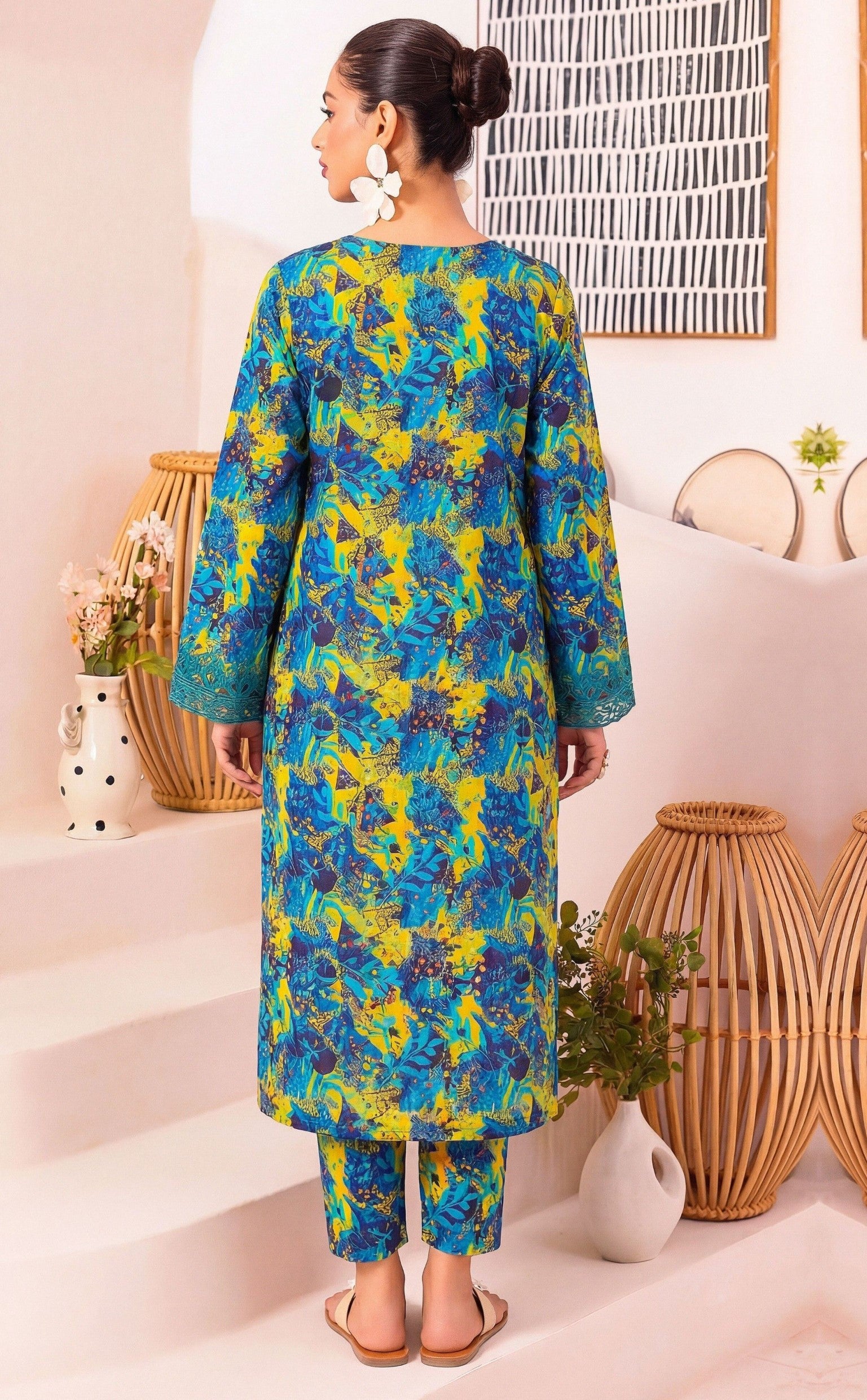 2PC EMBROIDED LAWN REL-10