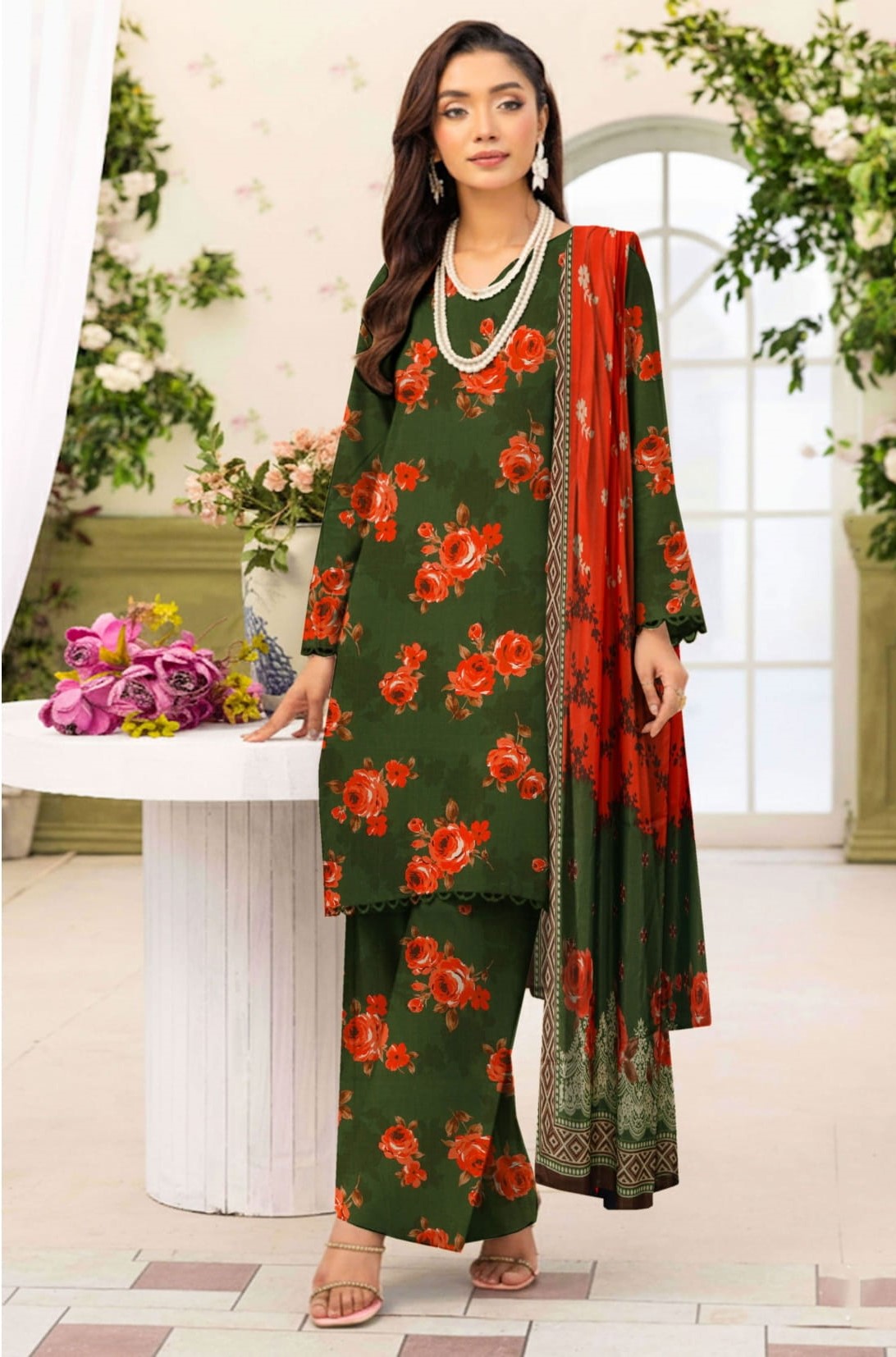 3-PC Masoori Un-Stitched RTM-08