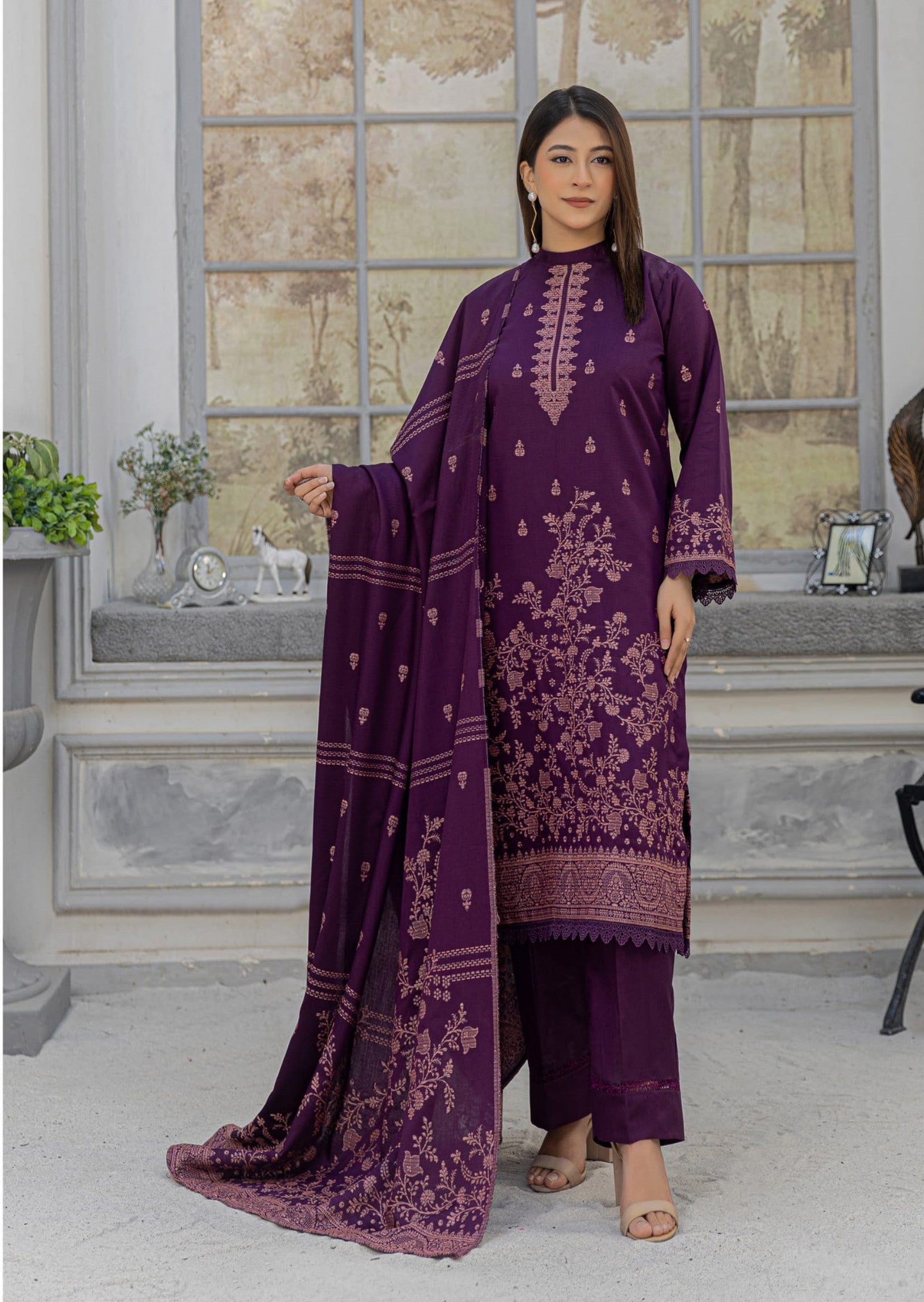 3PC VISCOSE JACQUARD RTVJ-13