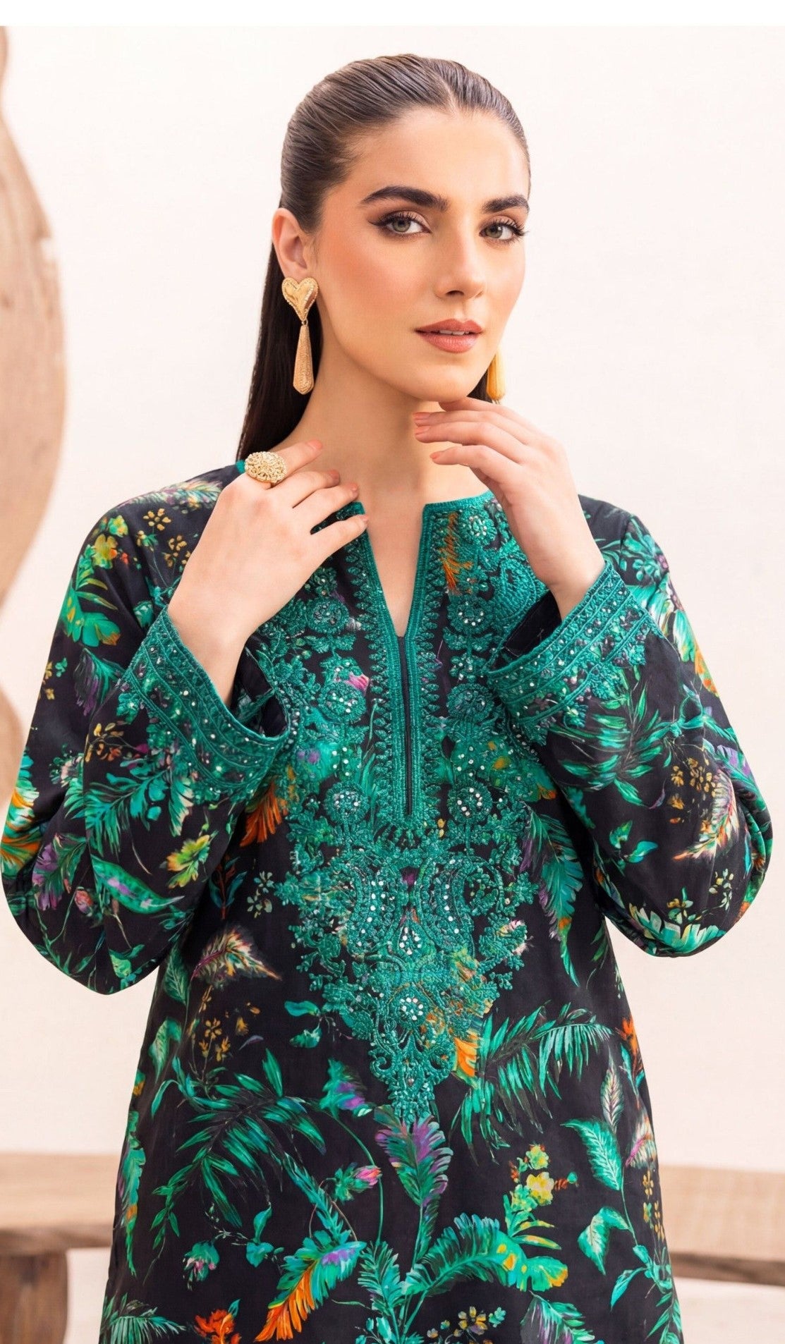 2PC EMBROIDED LAWN REL-7