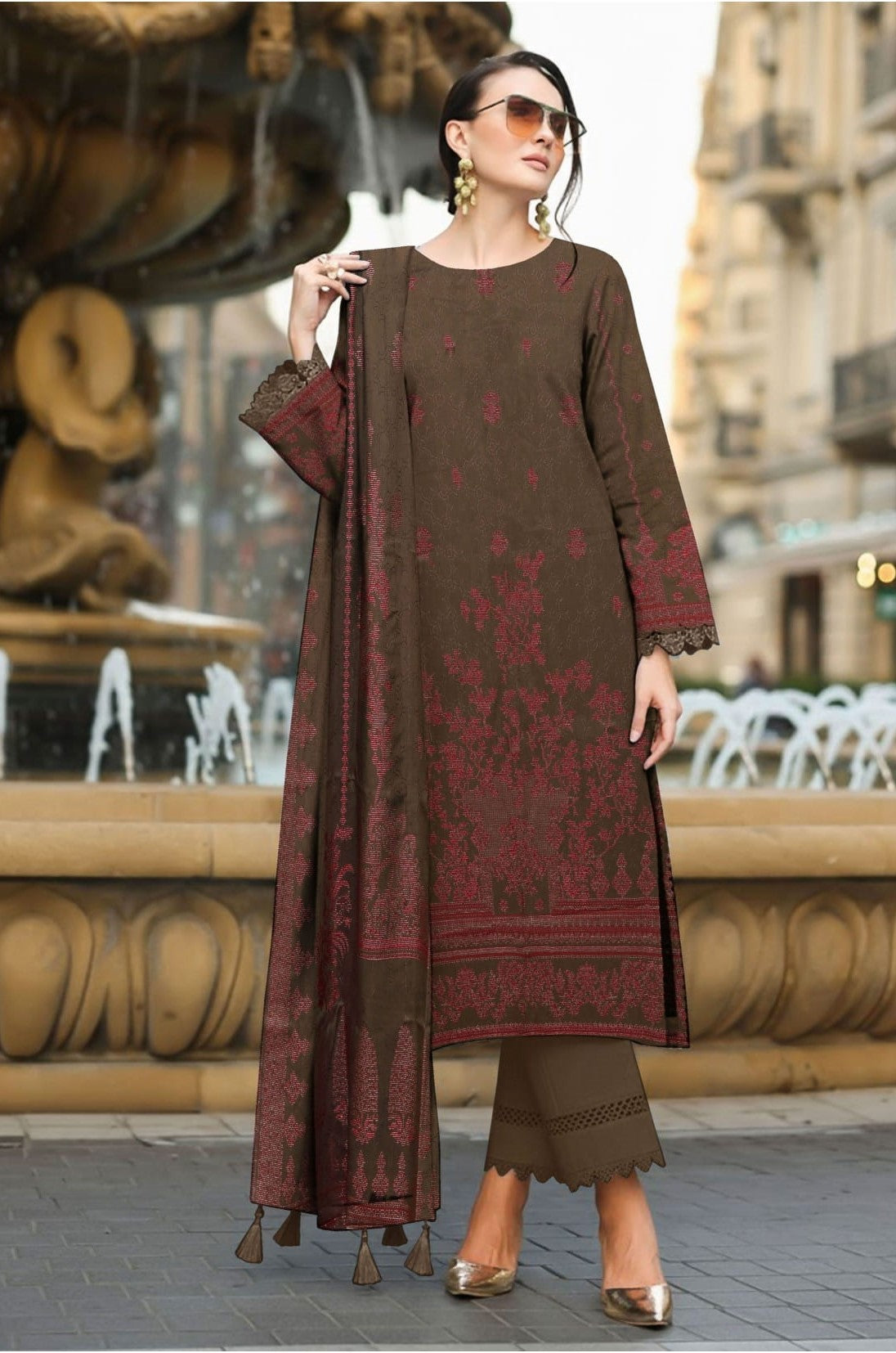 3PC VISCOSE JACQUARD RTVJ-07