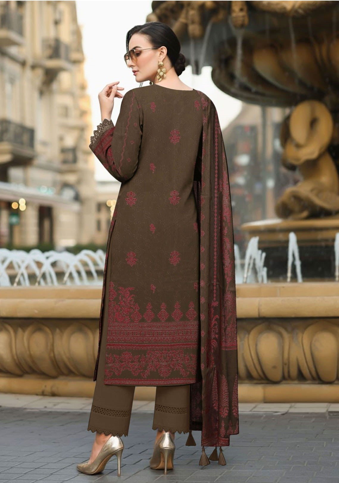 3PC VISCOSE JACQUARD RTVJ-07