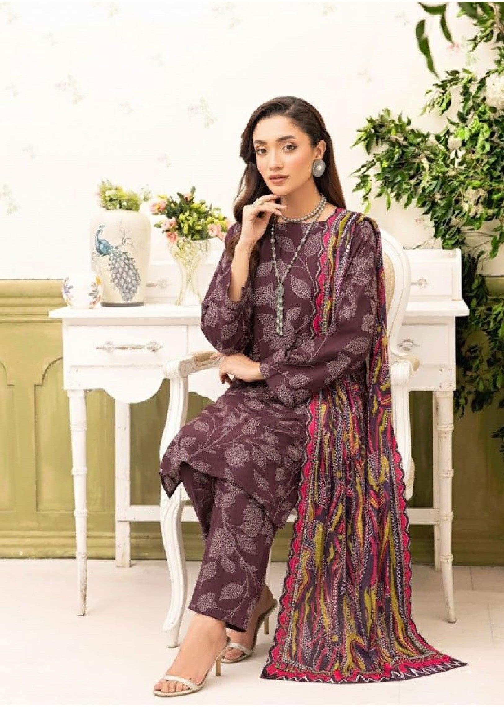 3-PC Masoori Un-Stitched RTM-09