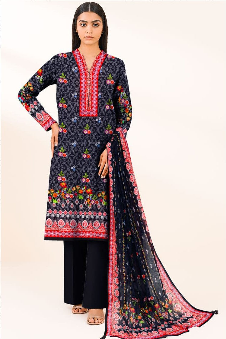 3PC UNSTITCHED LAWN RT-N-02