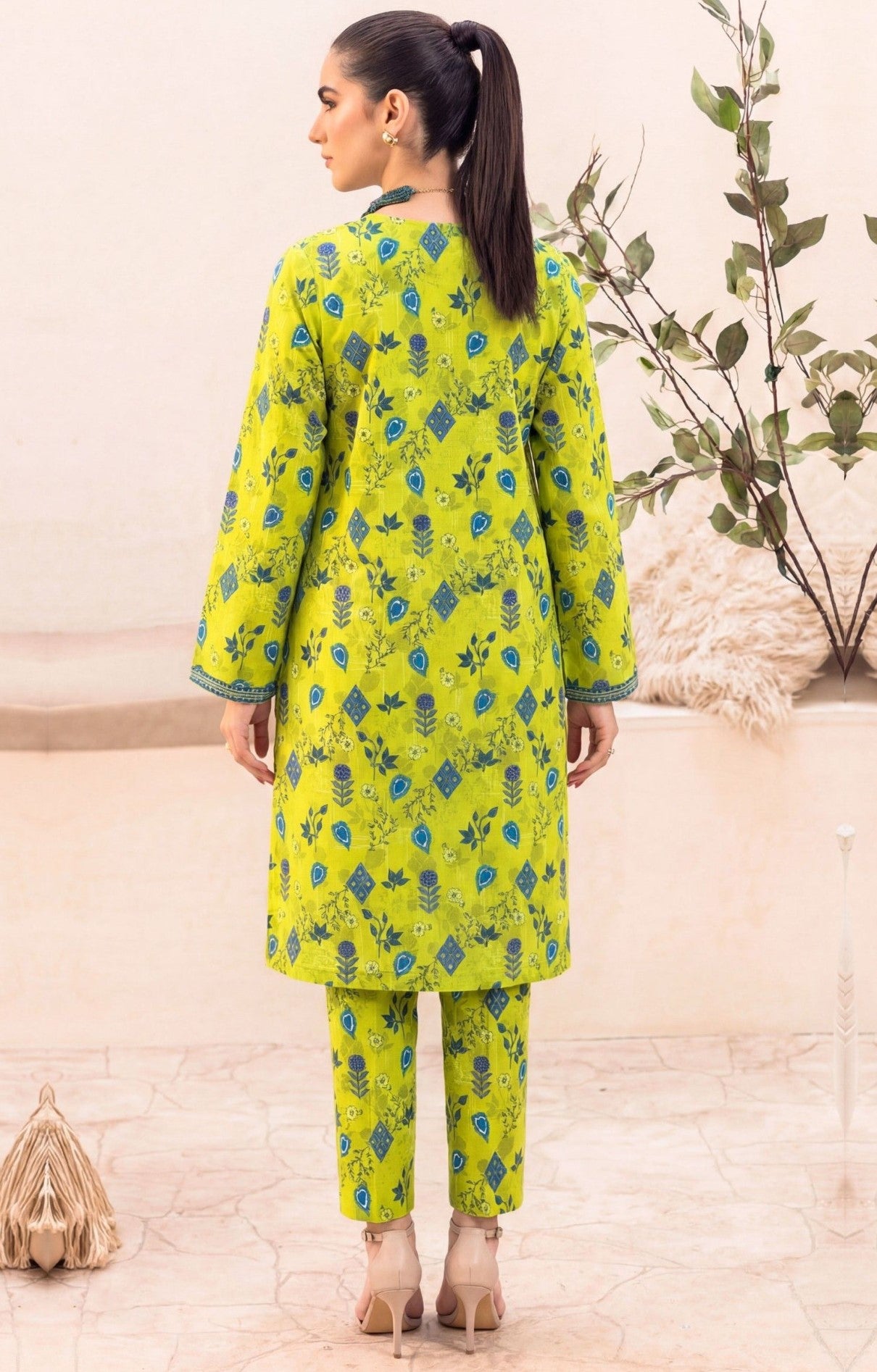 2PC EMBROIDED LAWN REL-1