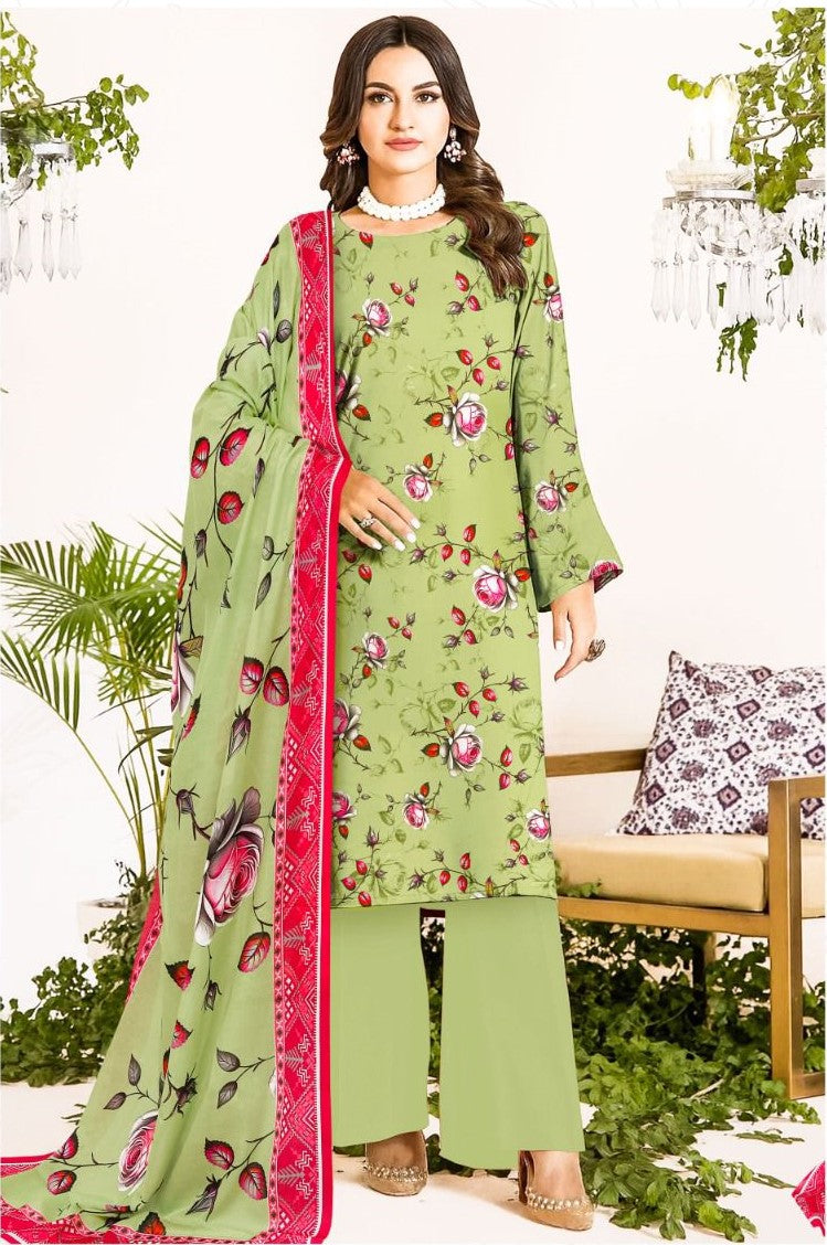 3PC UNSTITCHED LAWN RT-D-02