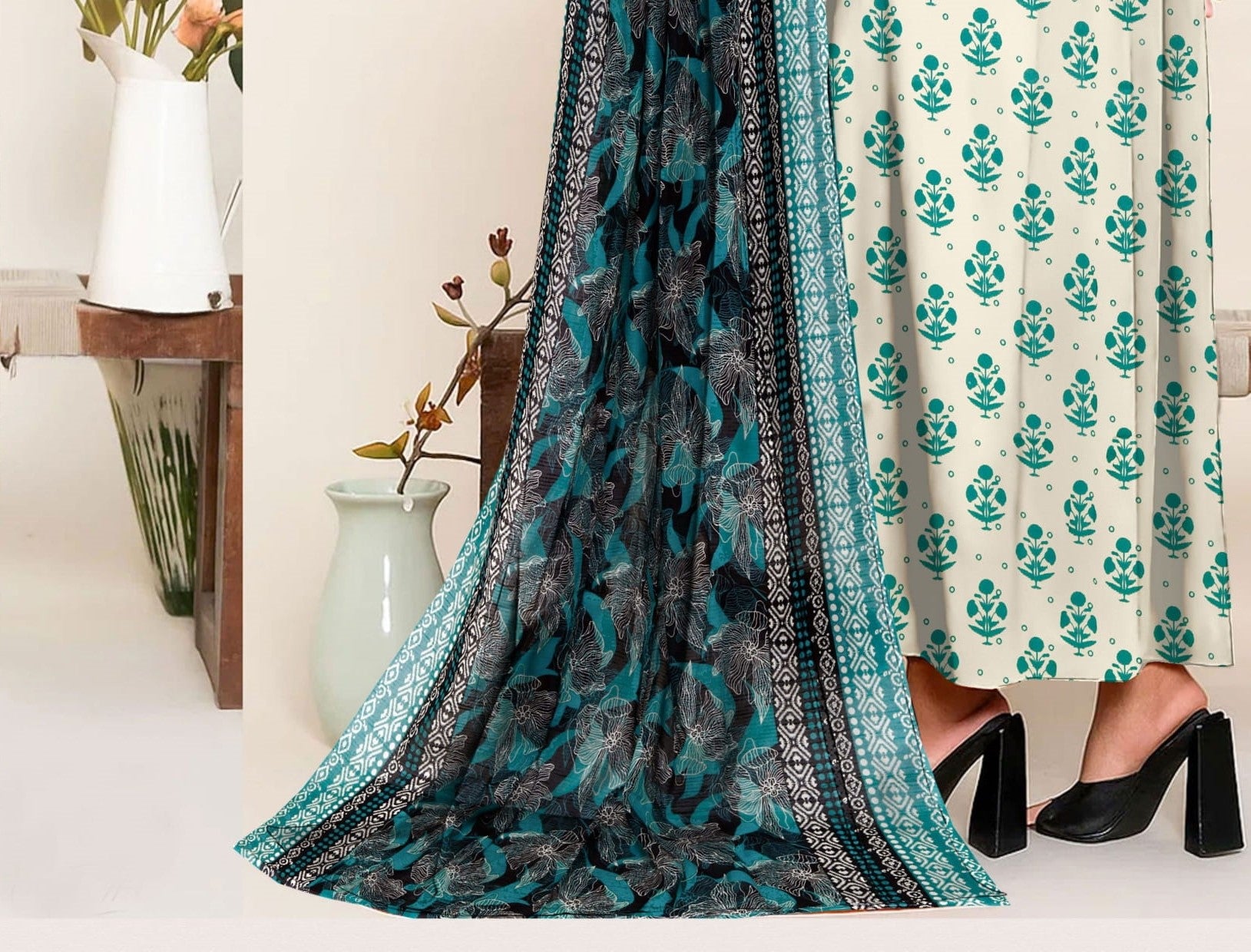 Botanic Bloom 3-PC Unstitched RT-RC-02