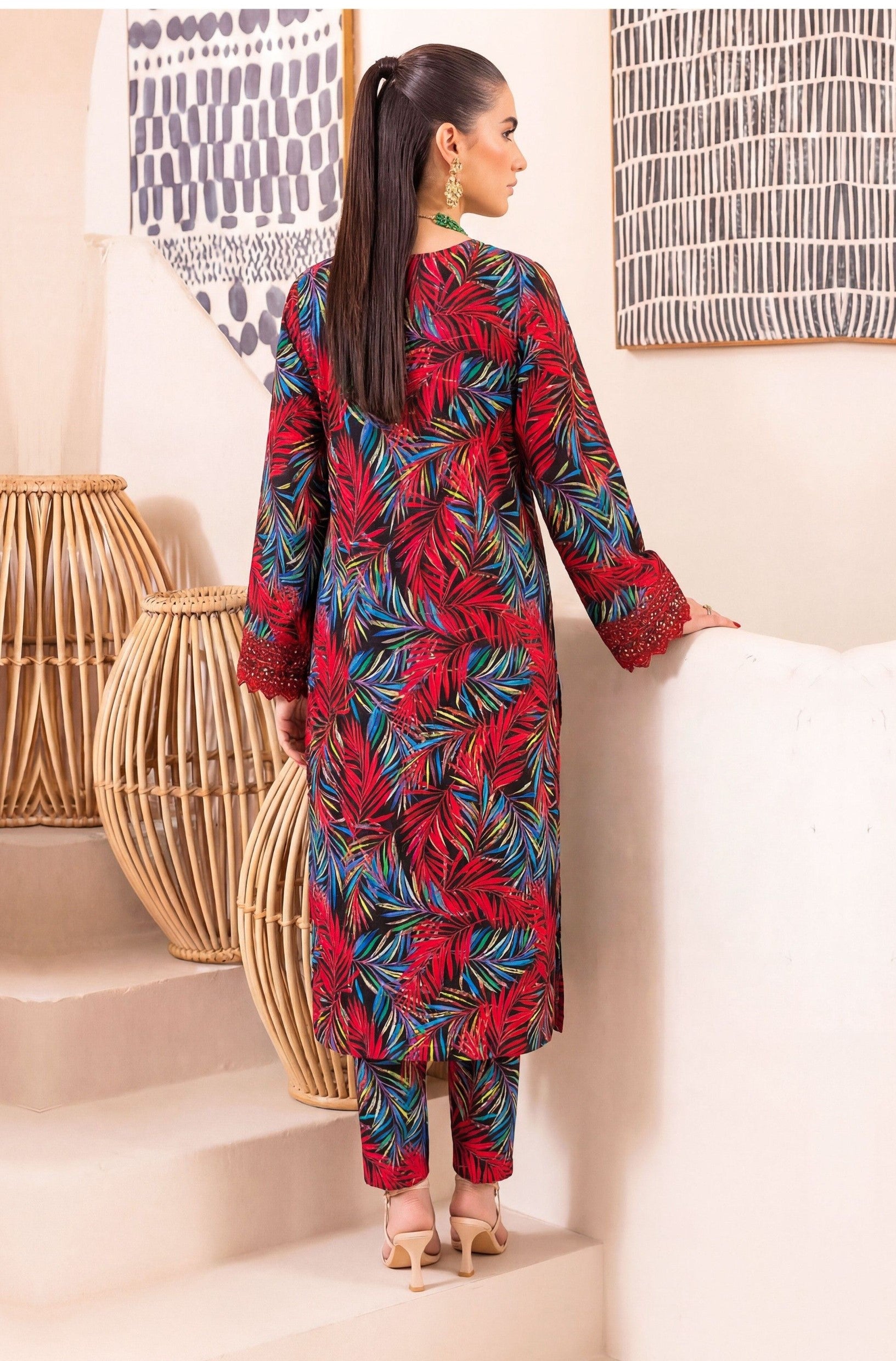 2PC EMBROIDED LAWN REL-2