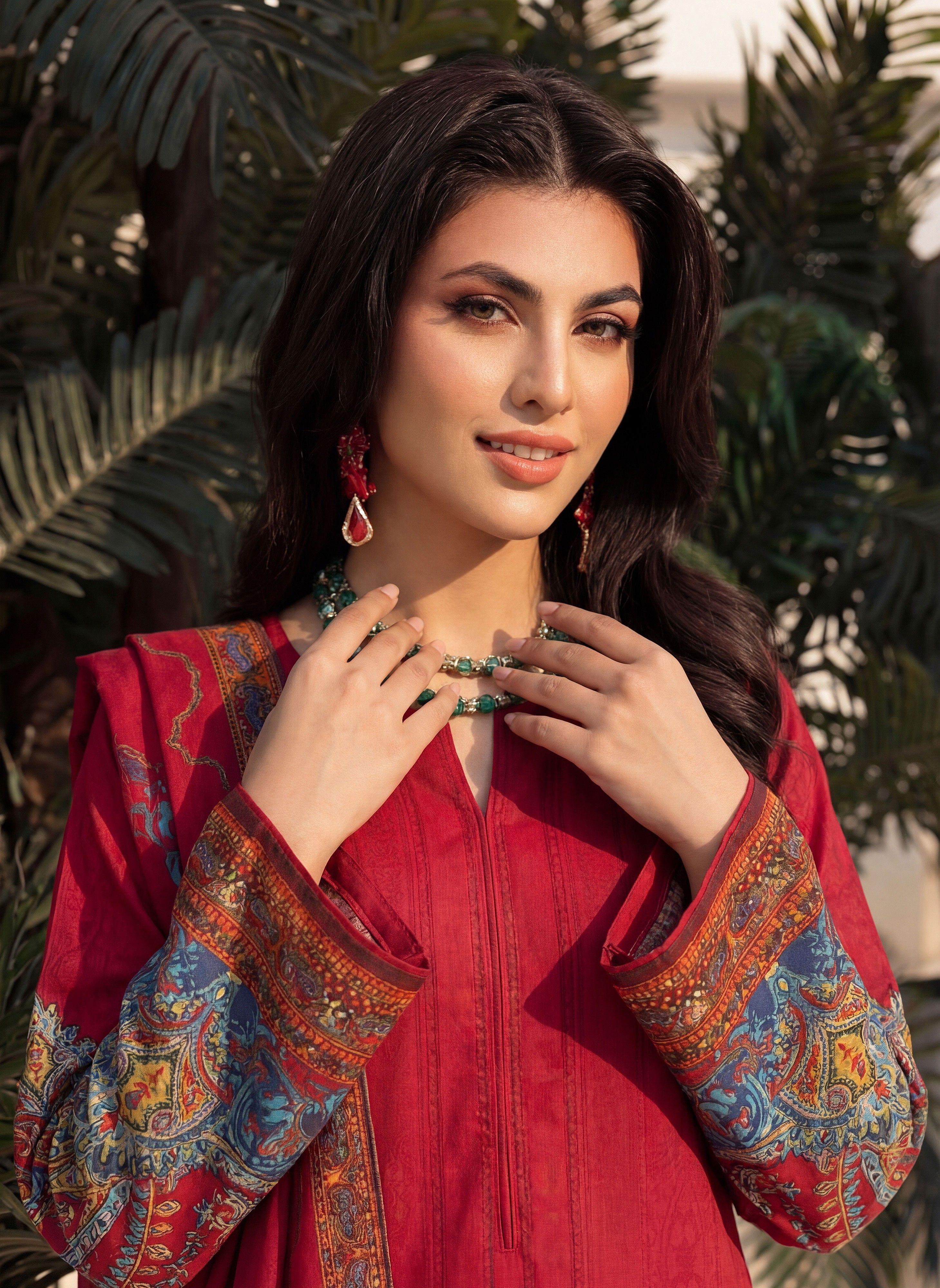 3PC UN-STITCHED LAWN RCL-13