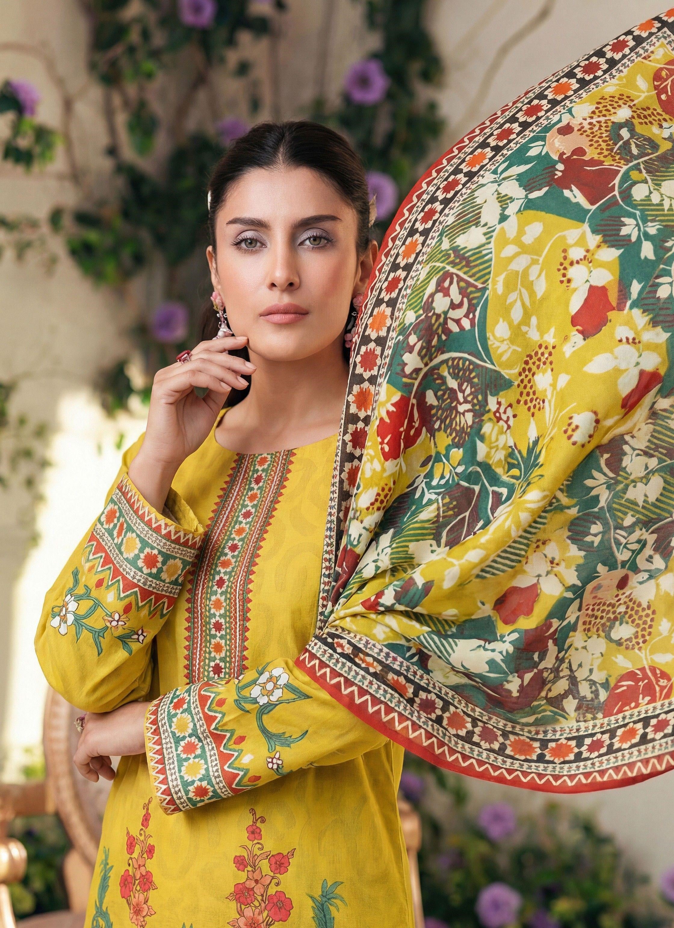 3PC UN-STITCHED LAWN RCL-14