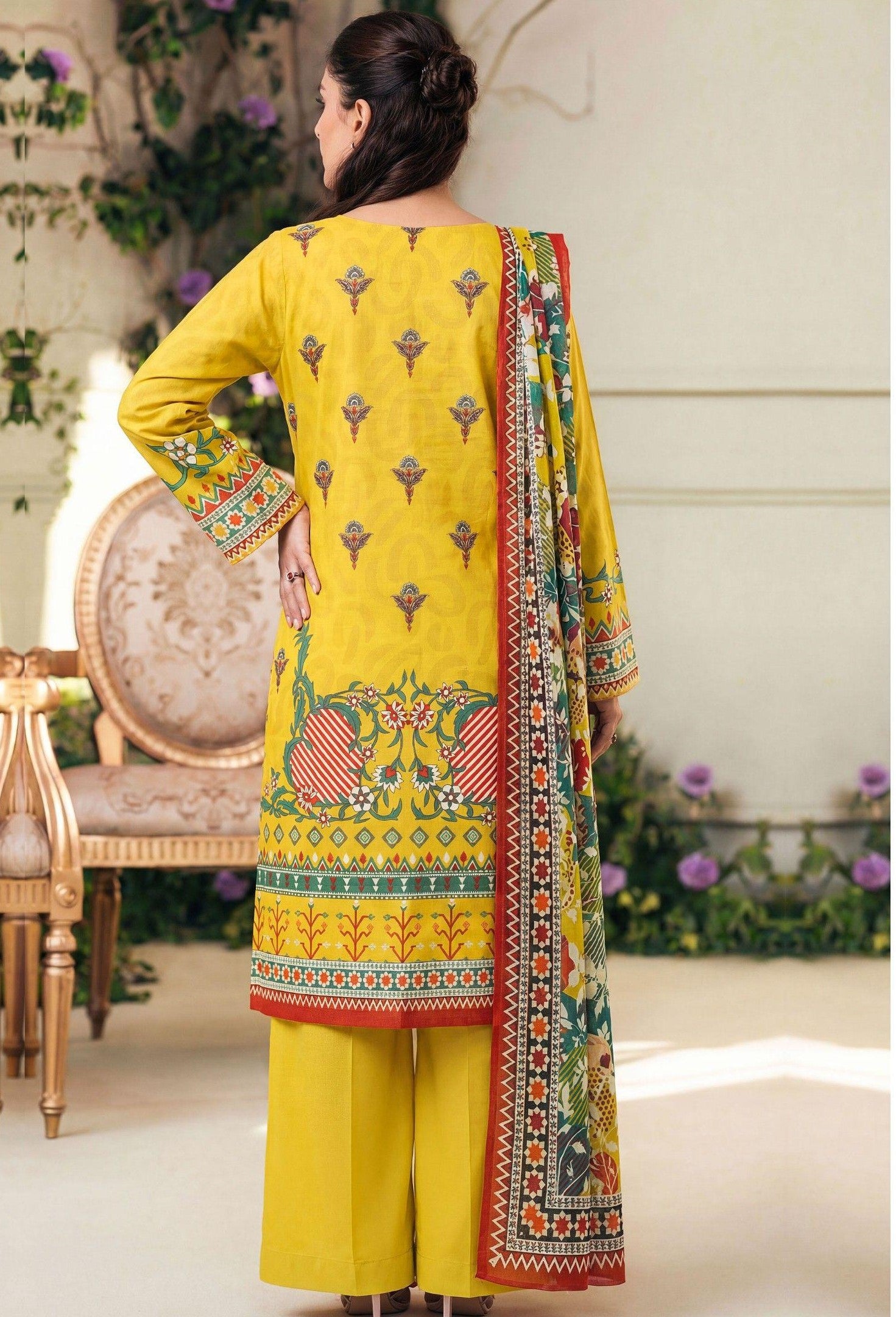 3PC UN-STITCHED LAWN RCL-14