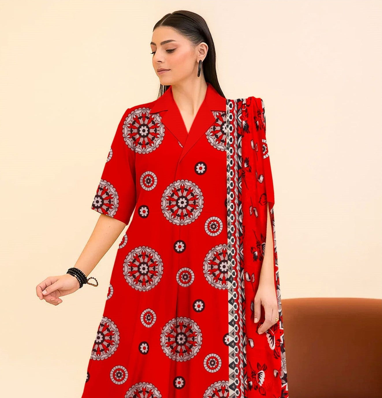 Crimson Medallion 3-PC Unstitched RT-RC-03