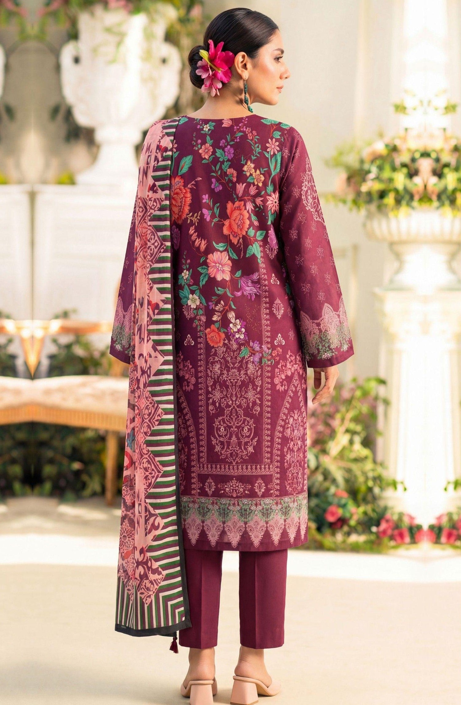3PC UN-STITCHED LAWN RCL-15
