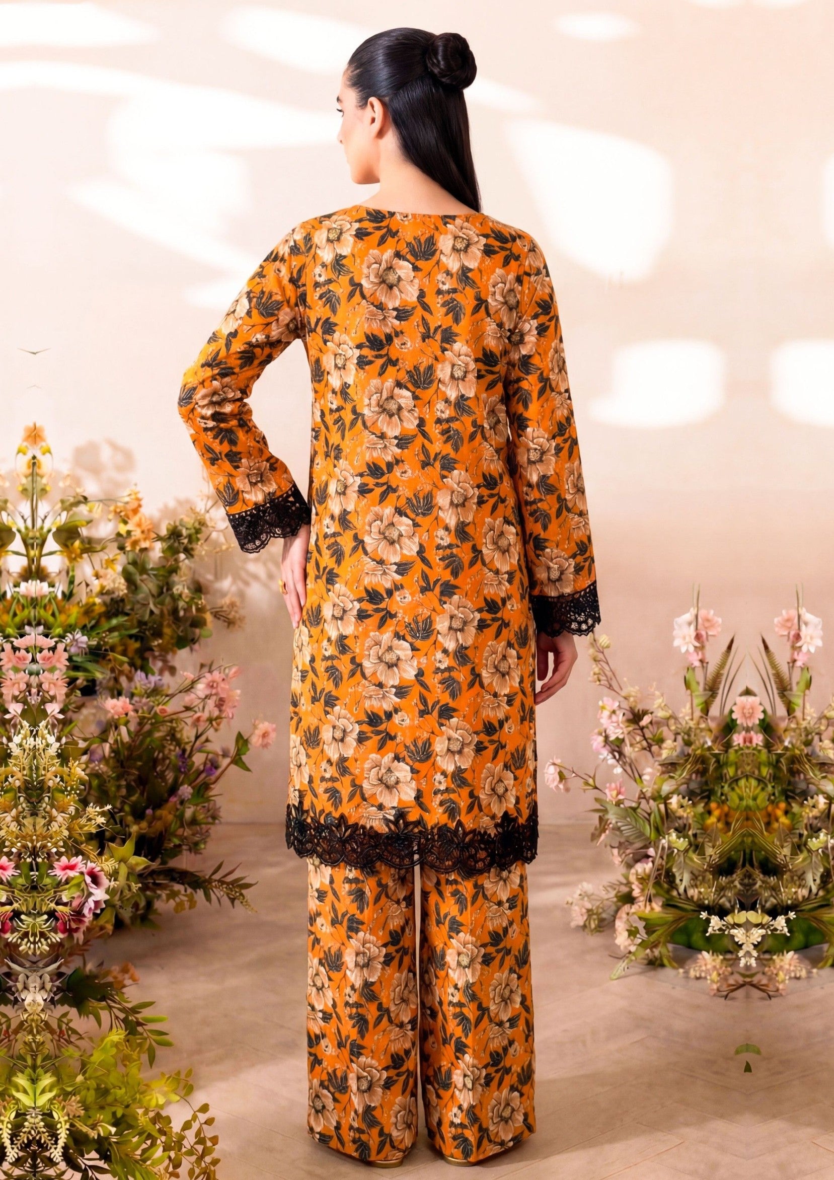 2PC EMBROIDED LAWN REL-3