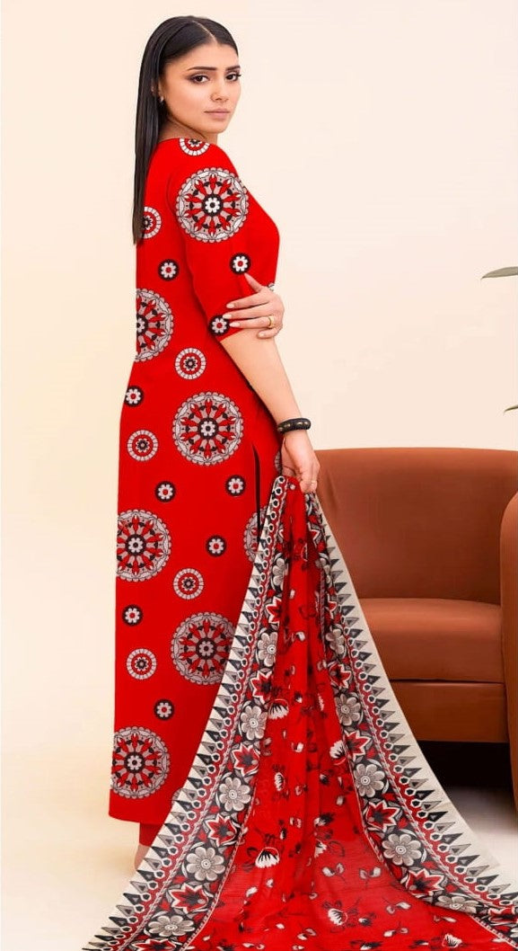 Crimson Medallion 3-PC Unstitched RT-RC-03